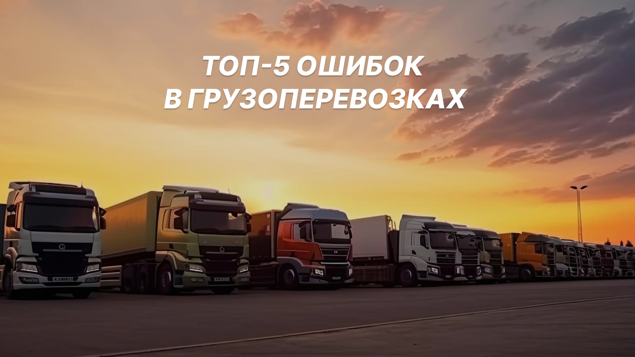 Топ-5 ошибок в грузоперевозках